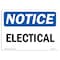 Signmission OSHA Notice, 3.5" Height, Electrical Sign, 5" X 3.5", Landscape OS-NS-D-35-L-11700 - alternate 1